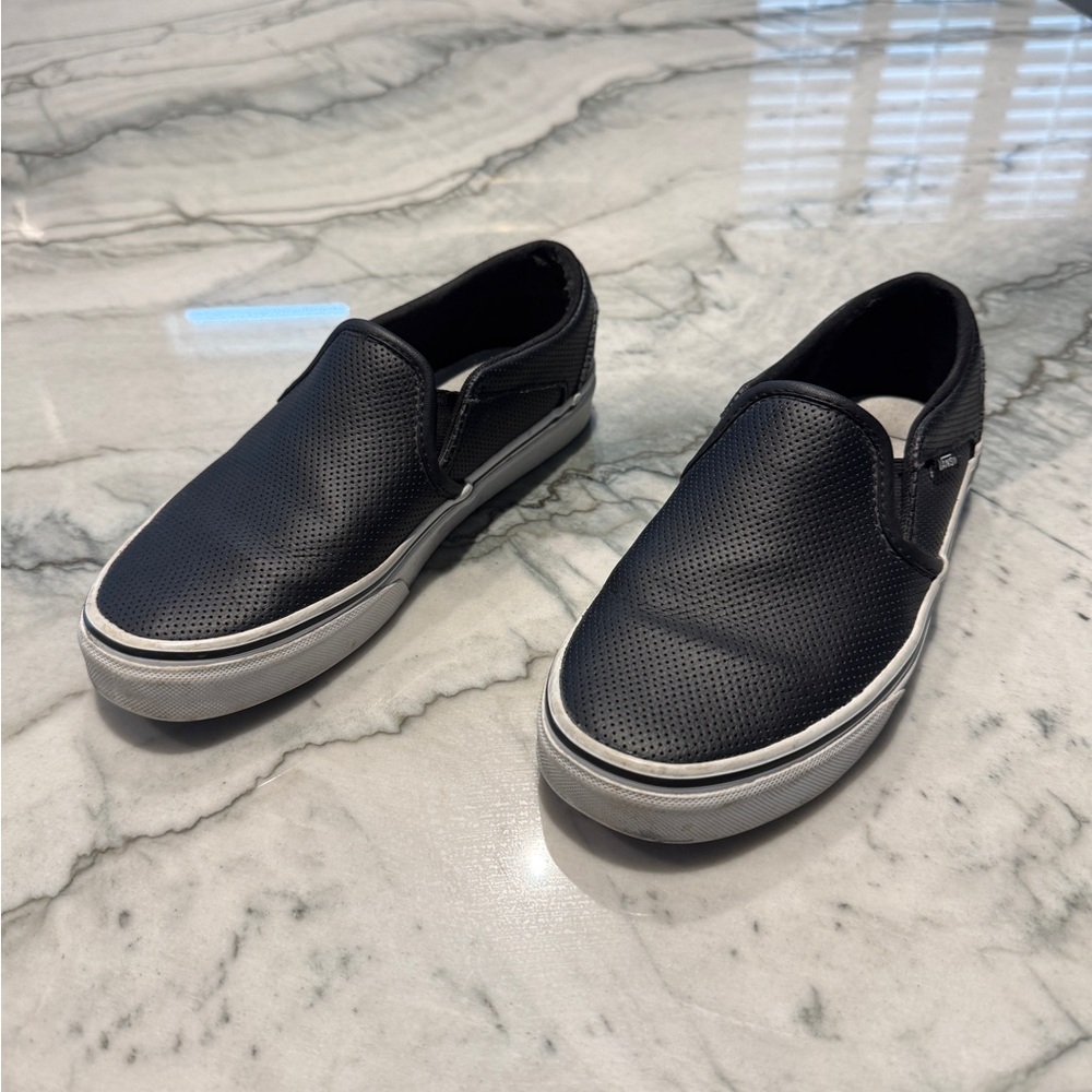 Vans Black Slip-On Shoes